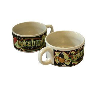 Looney Toons Soup Mug Bowl Bugs Bunny Daffy Vtg